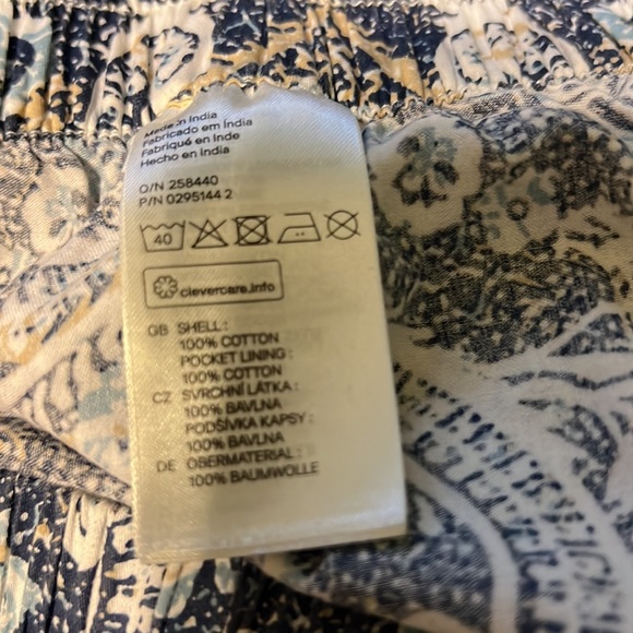 L.O.G.G Blue+White Patterned Skirt - Picture 2 of 3